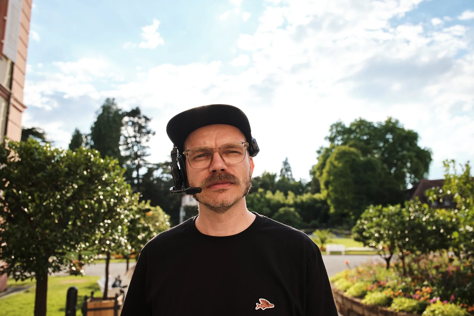 Torben Runge mit Headset bei einer Produktion